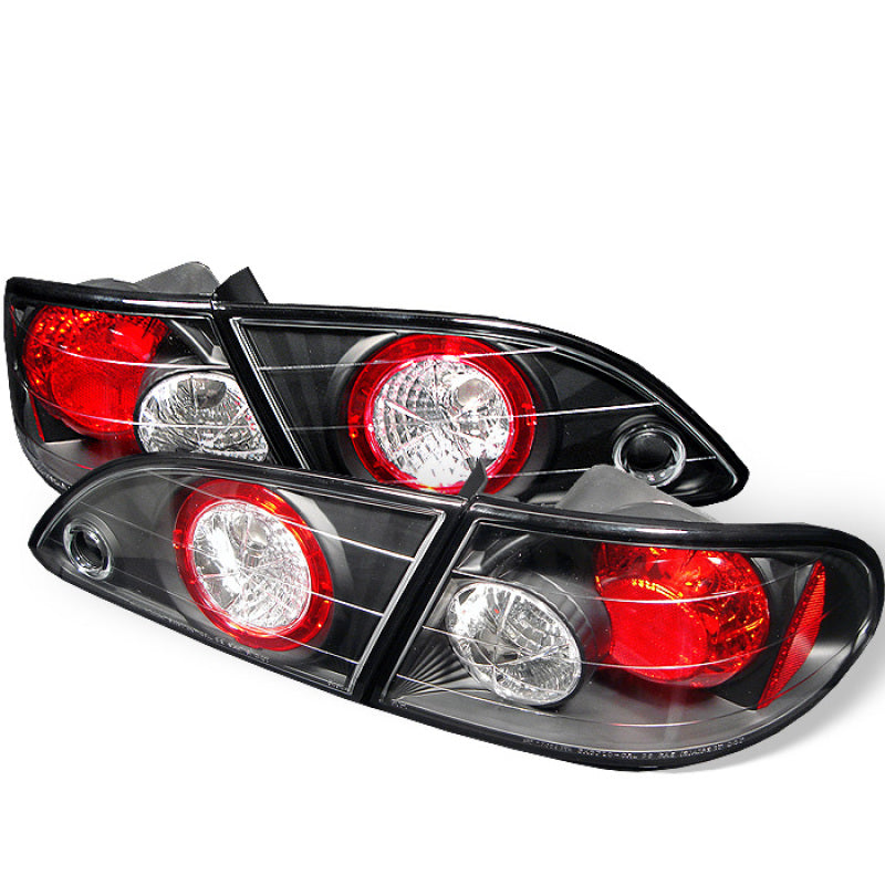 Spyder Toyota Corolla 98-02 Euro Style Tail Lights Black ALT-YD-TC98-BK - eliteracefab.com