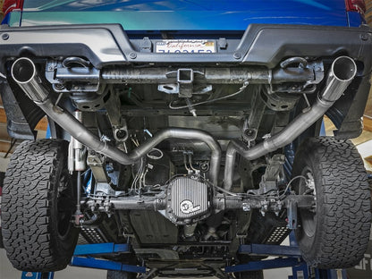 aFe MACHForce-XP 3in to 3-1/2in 304 SS Cat-Back Exhaust w/Polished Tips 17-18 Ford F-150 Raptor 3.5L aFe