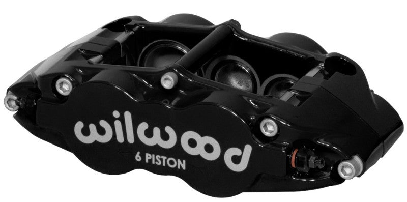 Wilwood Caliper-Narrow Superlite 6R-LH - Black 1.38/1.12/1.12in Pistons 1.10in Disc Wilwood