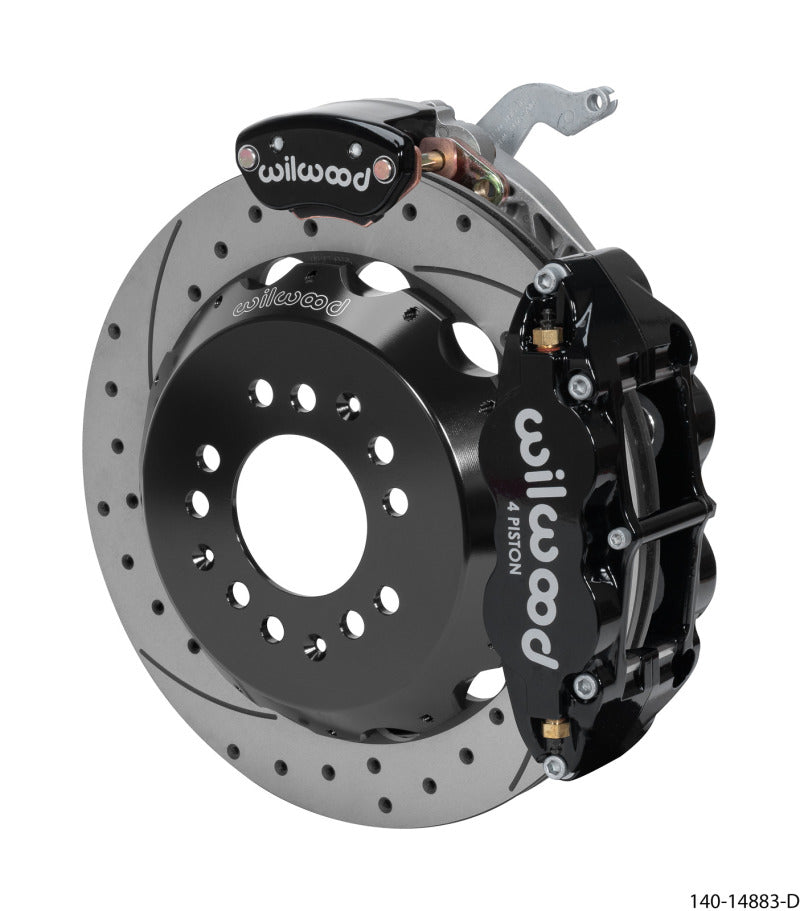 Wilwood Narrow Superlite 4R-MC4 Black Rear Kit 12.88in Drilled Rotor 88-96 Chevy Corvette C4 Wilwood