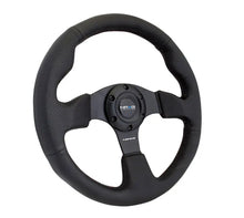 Load image into Gallery viewer, NRG Reinforced Steering Wheel 320mm Leather Steering Wheel Red Stitch - eliteracefab.com