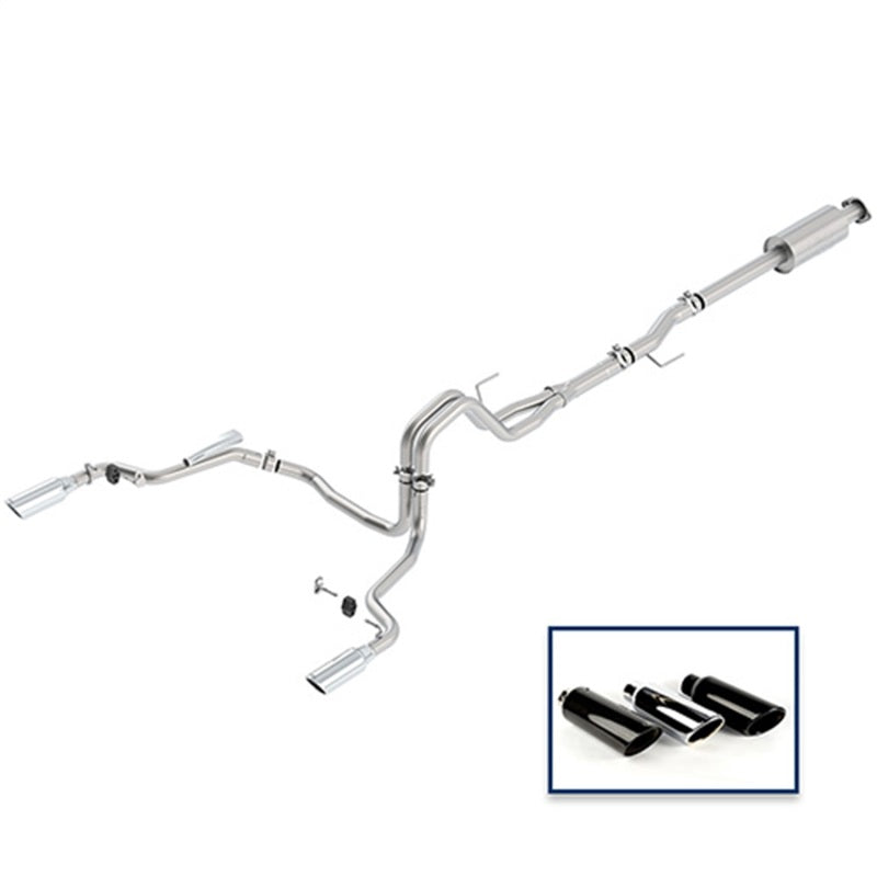 Ford Racing 15-18 F-150 5.0L Cat-Back Extreme Exhaust System Rear Exit w/ Chrome Tips Ford Racing