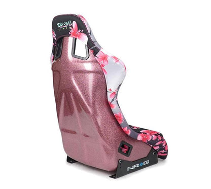 NRG FRP Bucket Seat PRISMA Japanese Cherry Blossom Edition W/ Pink Pearlized Back - Medium - FRP-303-SAKURA NRG