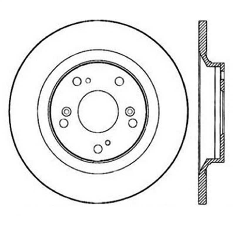 StopTech Power Slot SportStop 00-06 Honda S2000 Slotted Rear Right Rotor - eliteracefab.com