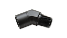 Load image into Gallery viewer, Vibrant 1/4in NPT Female to Male 45 Degree Pipe Adapter Fitting