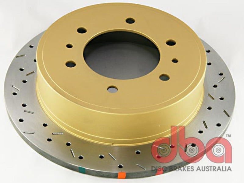 DBA 06-10 Hummer H3 Rear 4000 Series Drilled & Slotted Rotor DBA