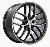 BBS CC-R 20x8.5 5x112 ET30 Satin Graphite Diamond Cut Polished Rim Protector Wheel -82mm PFS Req.