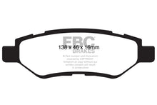 Load image into Gallery viewer, EBC 08-13 Cadillac CTS 3.0 Redstuff Rear Brake Pads - eliteracefab.com