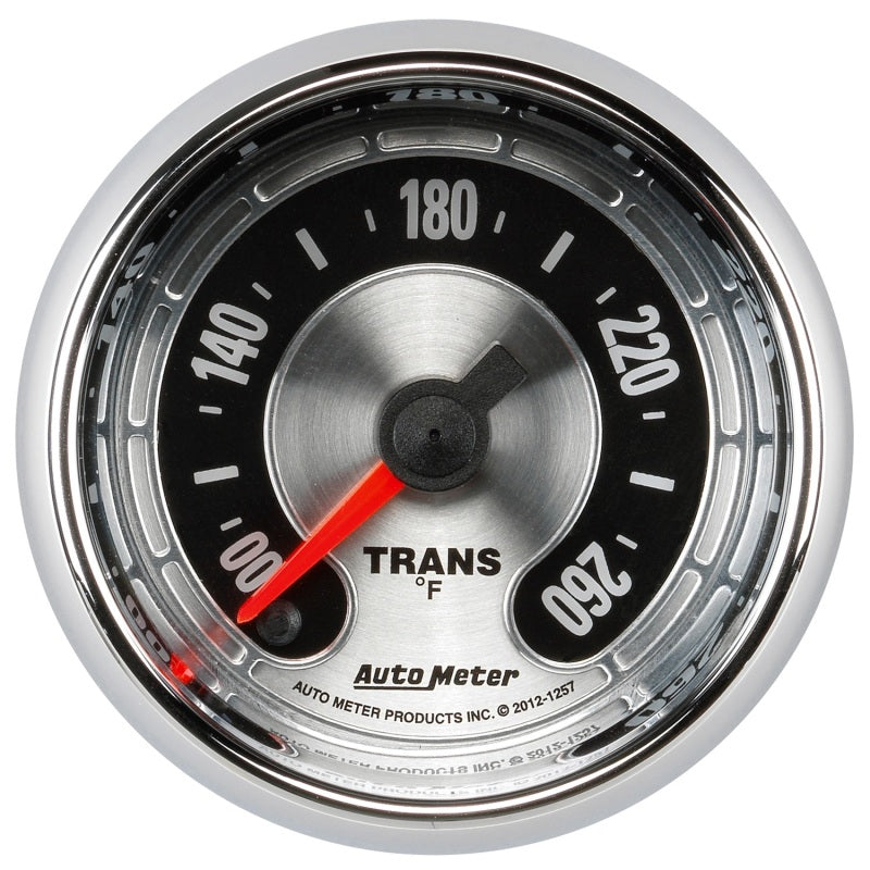 Autometer American Muscle 52mm Full Sweep Electric 100-260 Deg F Transmission Temperature Gauge 1257