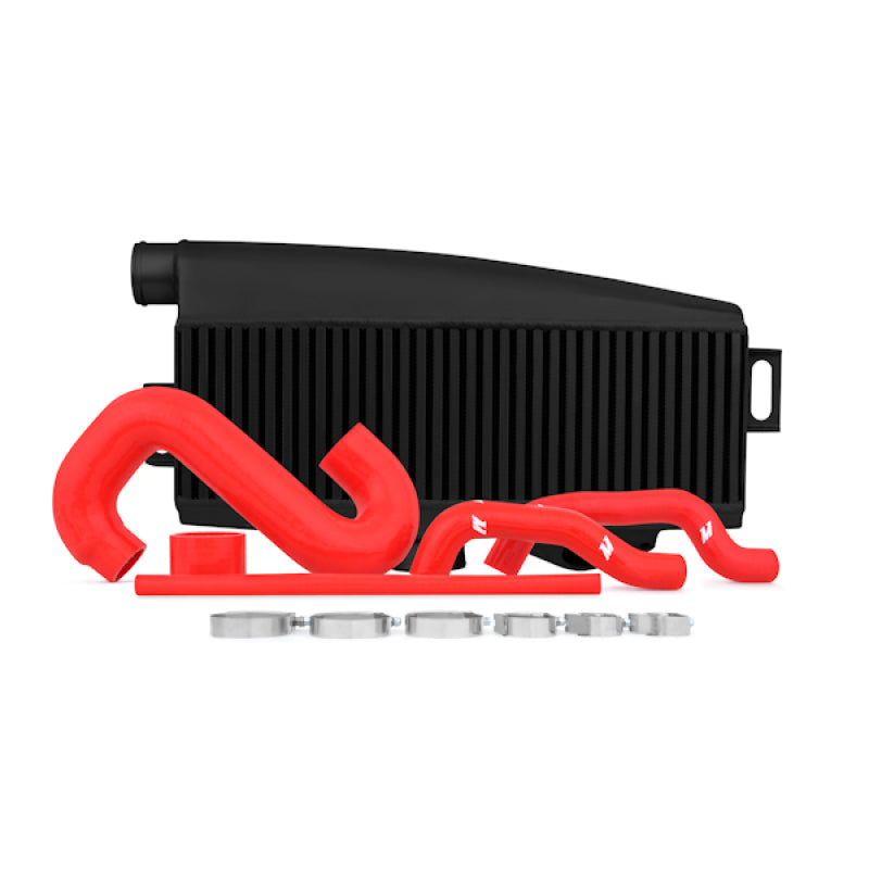 Mishimoto Subaru 02-07 WRX/04-07 STi Top-Mount Intercooler Kit - Powder Coated Black & Red Hoses - eliteracefab.com