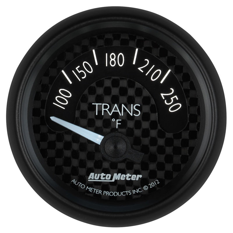 Autometer GT Series 52mm Short Sweep Electronic 100-250 Deg F Transmission Temperature 8049