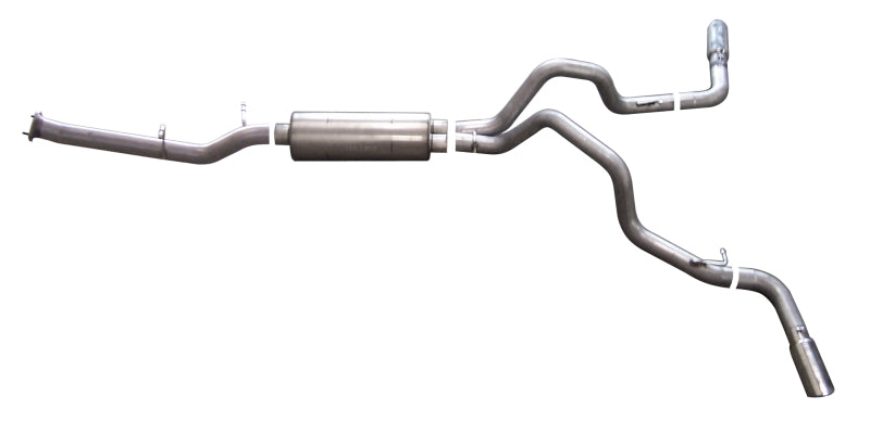 Gibson 07-10 Chevrolet Silverado 2500 HD LT 6.0L 3in Cat-Back Dual Extreme Exhaust - Aluminized Gibson