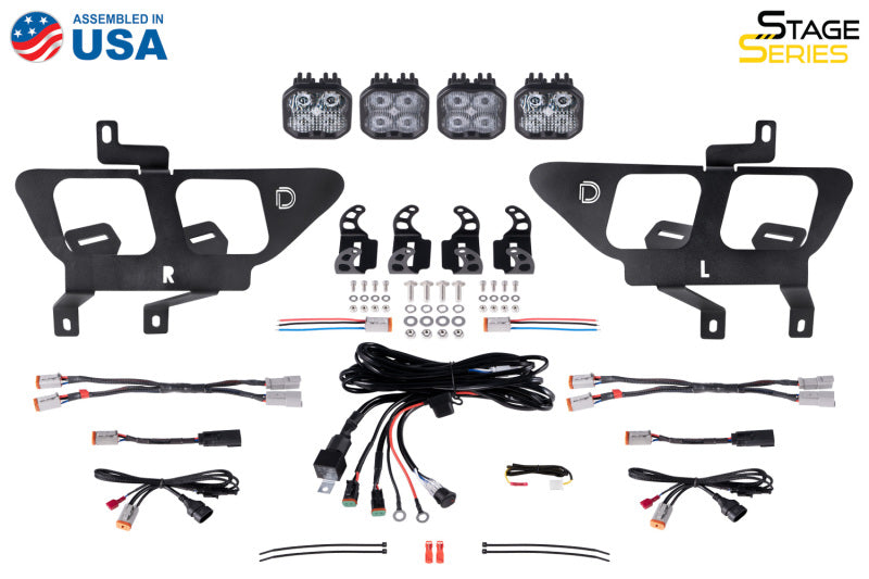 Diode Dynamics 21-22 Ford F-150 Stage Series Fog Pocket Mounting Brackets Diode Dynamics
