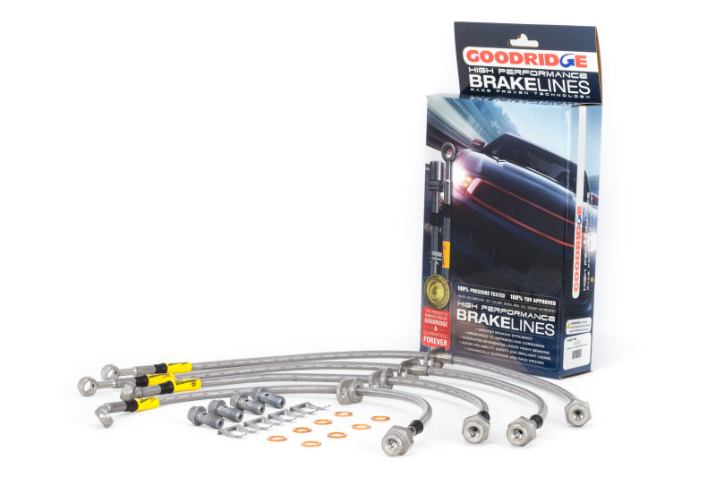 Goodridge 12-13 Honda Civic (Si Models) / 13 Acura ILX 2.4L Lrg Disc SS Brake Lines - eliteracefab.com