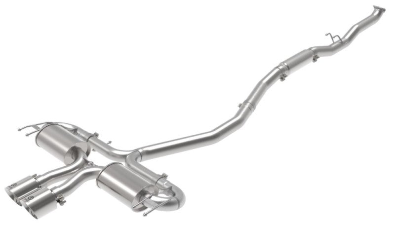 aFe Takeda 3in 304 SS Cat-Back Exhaust System w/Polished Tips 17-21 Honda Civic Sport L4-1.5L (t) - eliteracefab.com