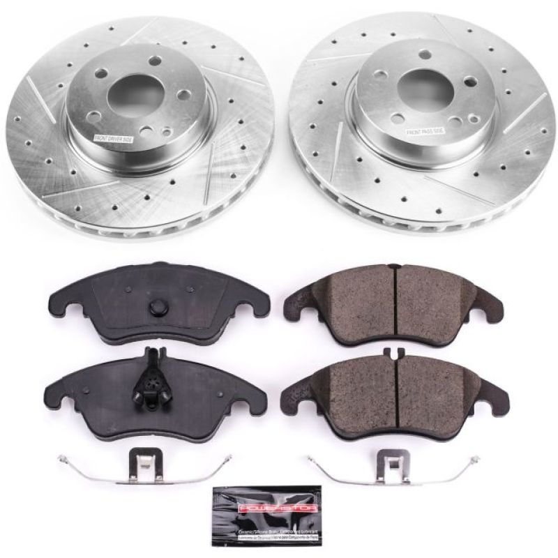 Power Stop 2014 Mercedes-Benz C300 Front Z23 Evolution Sport Brake Kit - eliteracefab.com