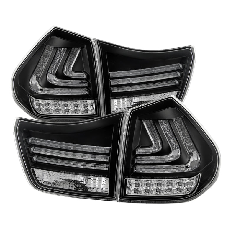 Spyder Lexus RX330/RX350 04-09 LED Tail Lights Black ALT-YD-LRX04-LED-BK - eliteracefab.com