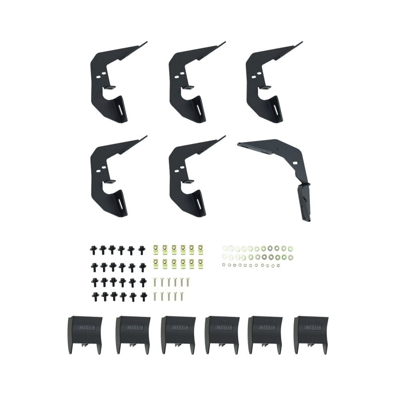 Westin 2007-2018 Chevy Silverado Crew Cab R7 Nerf Step Bars - SS - eliteracefab.com