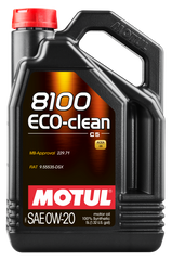 Motul 5L Synthetic Engine Oil 8100 0W20 Eco-Clean