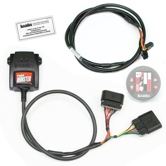 Banks Power Pedal Monster Throttle Sensitivity Booster for Use w/ Exst. iDash - 07.5-19 GM 2500/3500 - eliteracefab.com