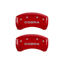 Load image into Gallery viewer, MGP 4 Caliper Covers Engraved Front &amp; Rear MGP Red finish silver ch MGP