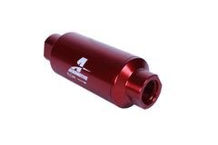Aeromotive In-Line Filter - (AN-10) 10 Micron Microglass Element Red Anodize Finish.