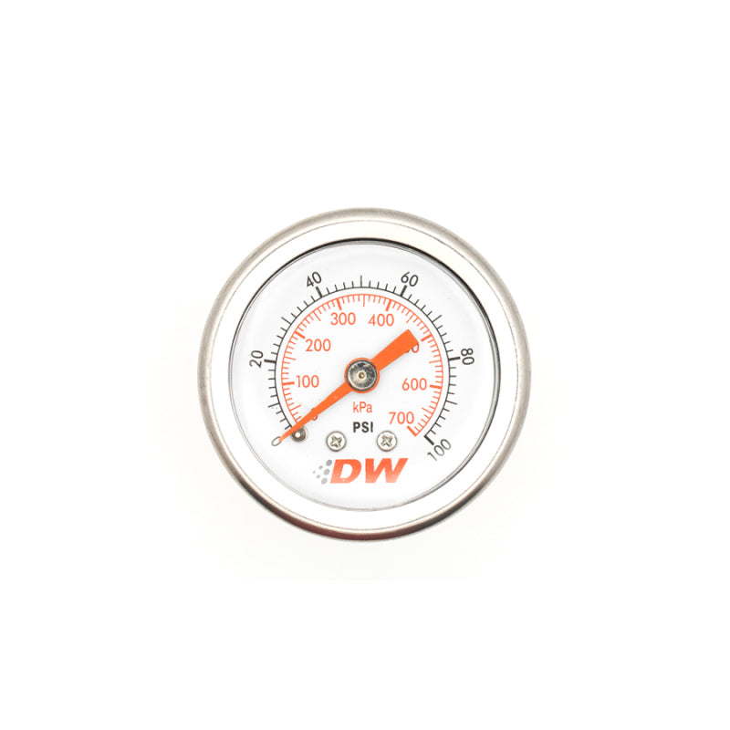 DeatschWerks 0-100 PSI 1/8in NPT Mechanical Fuel Pressure Gauge - eliteracefab.com