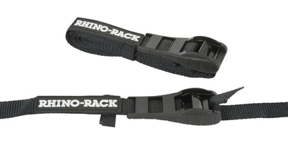 Rhino-Rack Rapid Tie Down Straps w/Buckle Protector 11.5ft - 165Ibs (Qty 2) - RTD35P