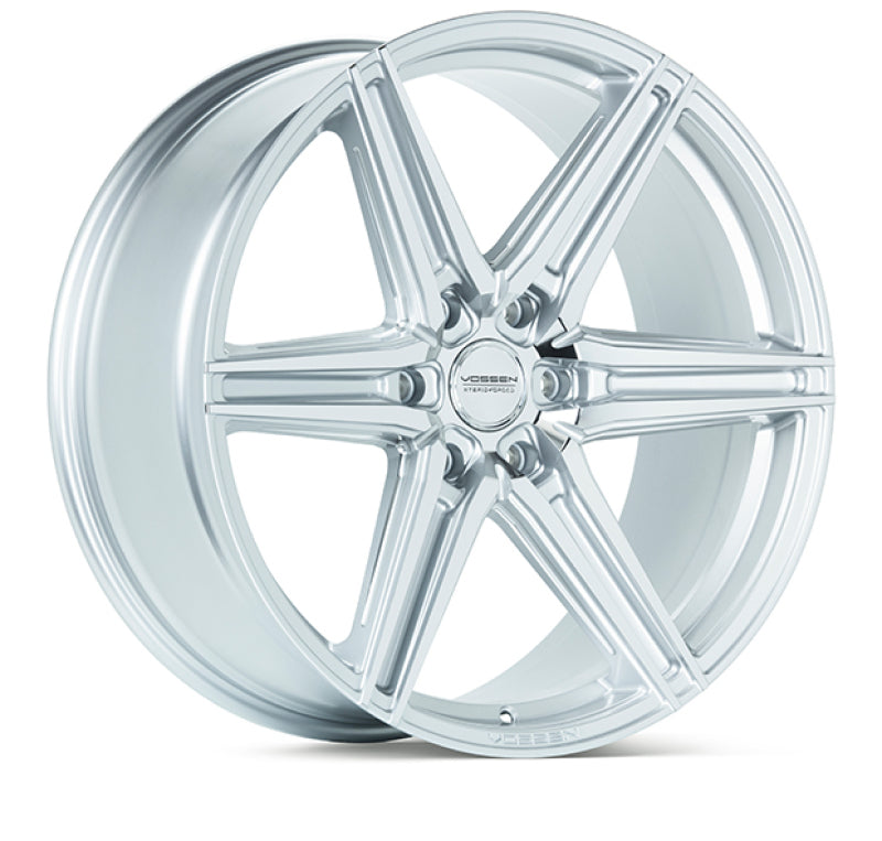 Vossen HF6-2 24x10 / 6x135 / ET25 / Deep Face / 87.1 - SMP - Silver Polished Wheel