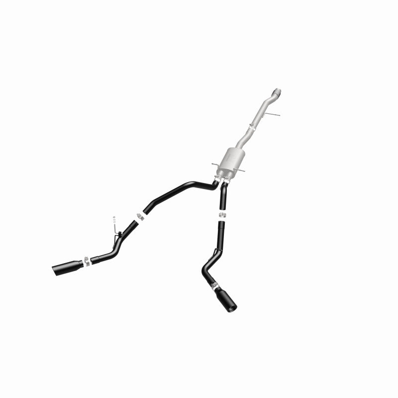 MagnaFlow SYS Cat-Back 3.5in Black Dual Split Rear Tips 14-15 Chevy Silverado/GMC Sierra 4.3L-5.3L Magnaflow