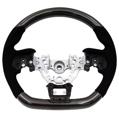 BLOX Racing 22+ Subaru Carbon/Alcantara Steering Wheel Black Stitching BLOX Racing