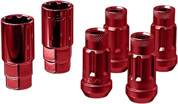 WHEEL MATE MONSTER LOCKING LUG NUT SET OF 4 – RED 14×1.50 Wheel Mate