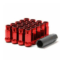 Load image into Gallery viewer, WHEEL MATE MUTEKI SR48 OPEN END LUG NUTS – RED 12×1.25 48MM - eliteracefab.com