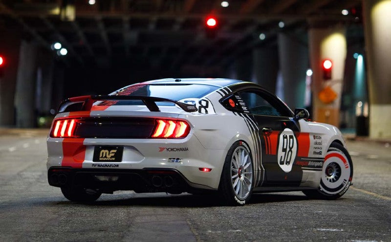 MagnaFlow 12 Ford Mustang V8 5.0L Dual Split Rear Exit Axle-Back Stainless Cat Back Perf Exhaust Magnaflow