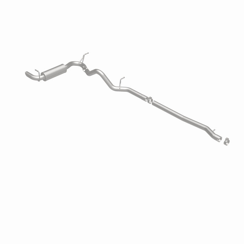 MagnaFlow 12-14 Jeep Wrangler 4dr Single Straight Rear P/S Exit Stainless C/B Performance Exhaust Magnaflow