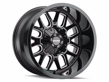 Load image into Gallery viewer, Mayhem 8107 Cogent 18x9 / 6x135 BP / 0mm Offset / 106mm Hub Black w/ Milled Spokes Wheel