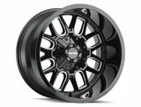 Mayhem 8107 Cogent 20x10 / 5x127 BP / -19mm Offset / 87.1mm Hub Black w/ Milled Spokes Wheel