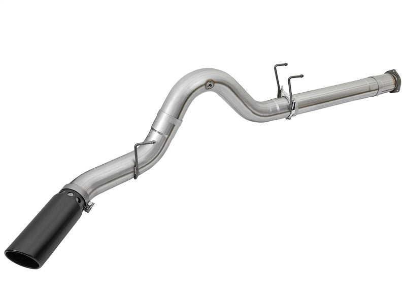 aFe ATLAS 5in DPF-Back Alum Steel Exhaust System w/Black Tip 2017 Ford Diesel Trucks V8-6.7L (td) - eliteracefab.com