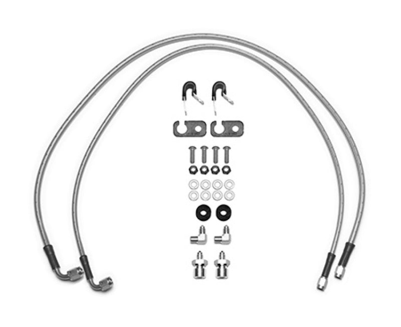 Wilwood 18-22 Jeep JL Flexline Kit 33in -3 M10-1.0 IF 1/8-27 NPT Straight 90 Degree Wilwood