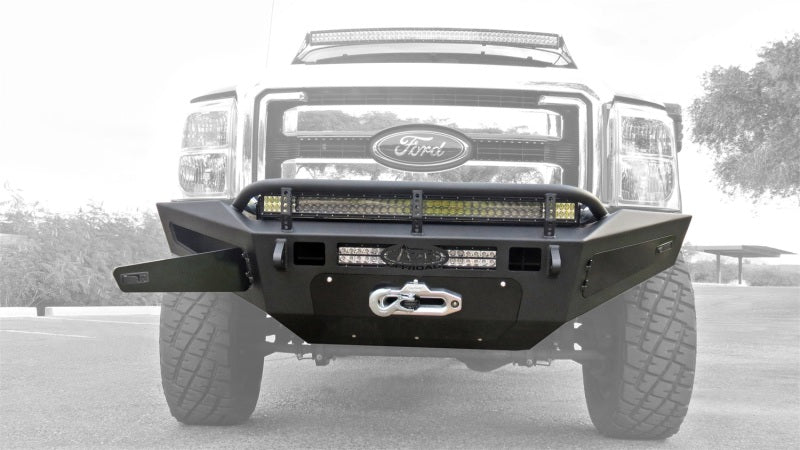 Addictive Desert Designs 11-16 Ford F-250 Super Duty HoneyBadger Front Bumper w/ Storage Box Addictive Desert Designs