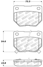 Load image into Gallery viewer, STOPTECH PERFORMANCE 06-07 SUBARU IMPREZA WRX (EXC STI) REAR BRAKE PADS, 309.04611 - eliteracefab.com