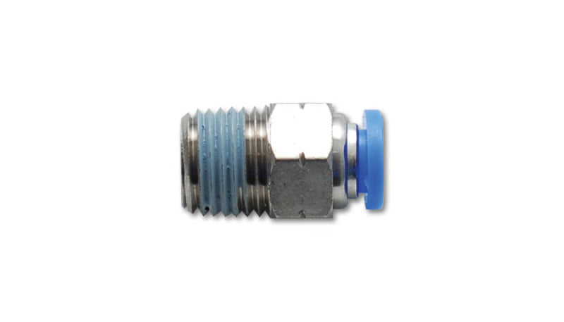 Vibrant Male Straight Pneumatic Vacuum Fitting (1/8in NPT Thread) for use with 5/32in(4mm) OD tubing - eliteracefab.com