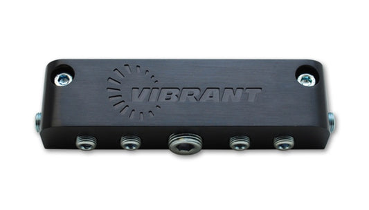 Vibrant Aluminum Vacuum Manifold (new design) - Black - eliteracefab.com