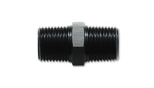 Load image into Gallery viewer, Vibrant 3/8in NPT x 3/8in NPT Straight Union Pipe Adapter Fitting - Aluminum - eliteracefab.com