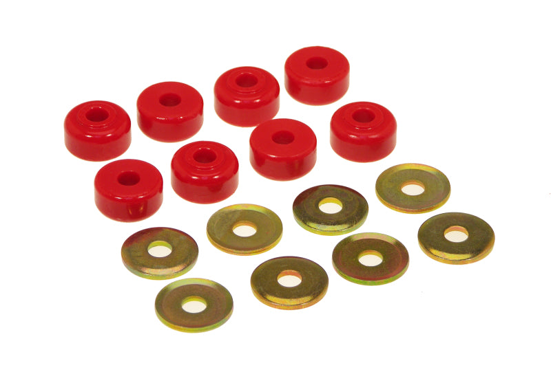 Prothane Universal End Link Bushings & Washers - 5/8 x 1 1/8 OD - Red - eliteracefab.com