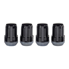 McGard SplineDrive Lug Nut (Cone Seat) M12X1.5 / 1.24in. Length (4-Pack) - Black (Req. Tool) - eliteracefab.com