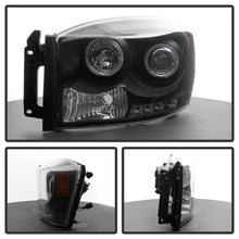 Load image into Gallery viewer, Spyder Dodge Ram 1500 06-08/Ram 2500 06-09 Projector Headlights LED Halo LED Blk PRO-YD-DR06-HL-BK - eliteracefab.com