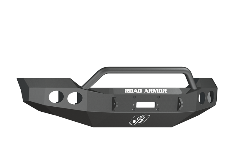 Road Armor 11-16 Ford F-250 Stealth Front Winch Bumper w/Pre-Runner Guard - Tex Blk Road Armor