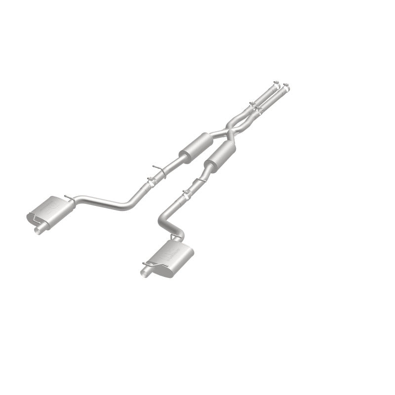 MagnaFlow Cat-Back SS 2.5in Dual Split Rear Exit (OEM Tips) 15-16 Dodge/Chrysler Charger/300 5.7L V8 Magnaflow