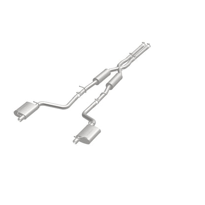 MagnaFlow Cat-Back SS 2.5in Dual Split Rear Exit (OEM Tips) 15-16 Dodge/Chrysler Charger/300 5.7L V8 Magnaflow